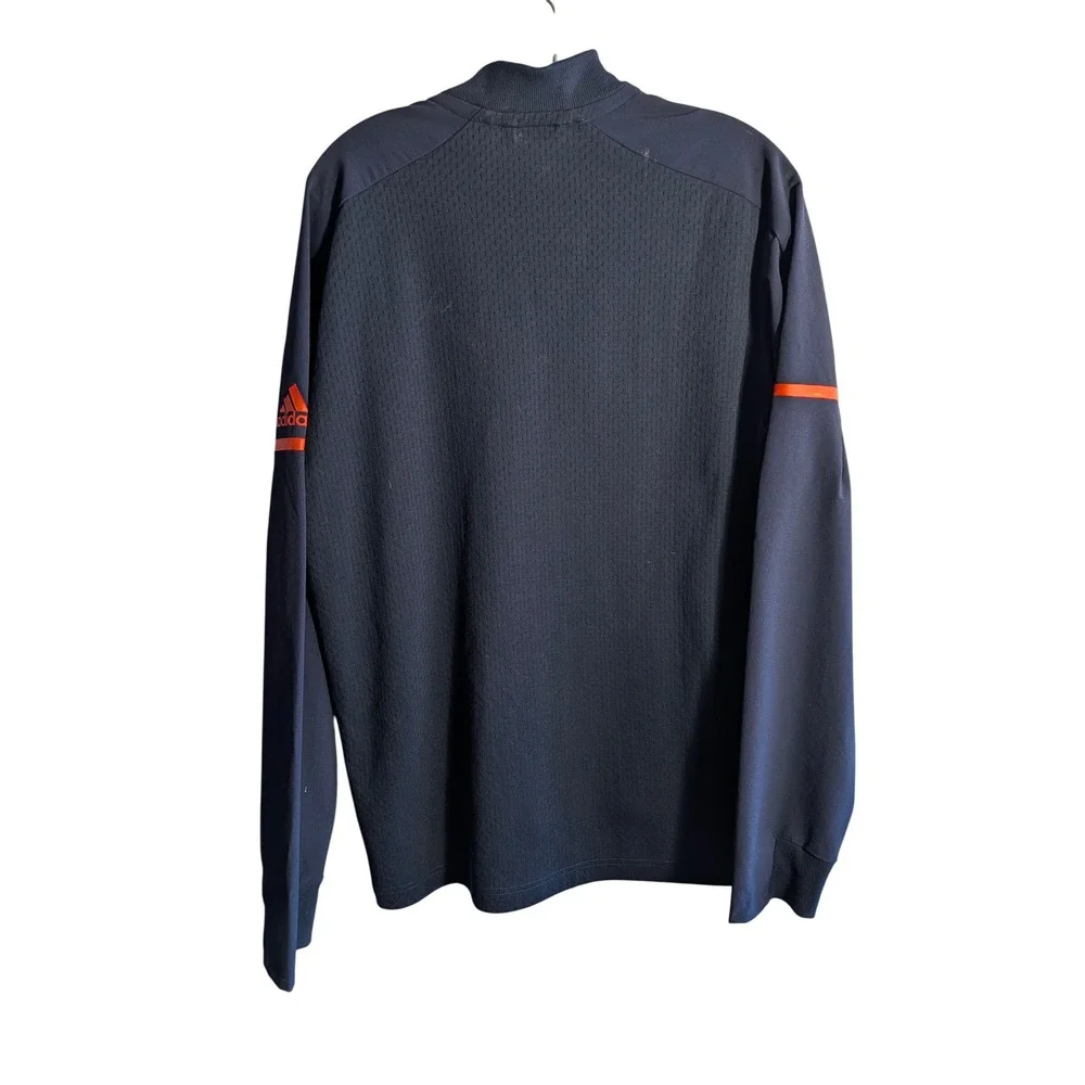Adidas Bucknell University Mens Navy Blue Full Zip Track Jacket Medium Bison